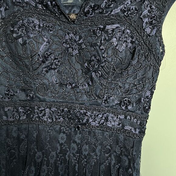 Sue Wong Blue Lace Dress - Picture 7 of 9